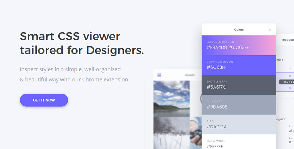 为前端设计师量身打造，视觉化查看网站CSS样式表谷歌插件CSSPeeper