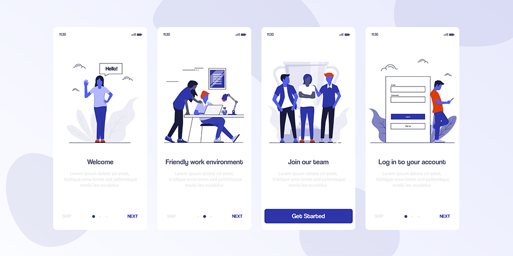 15款app闪屏插画素材（包含psd ai eps等格式）