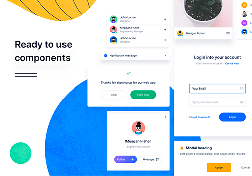精美设计的模板系统Atomize Design System下载