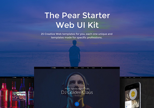 25个网页设计模版和150个优质UI组件下载