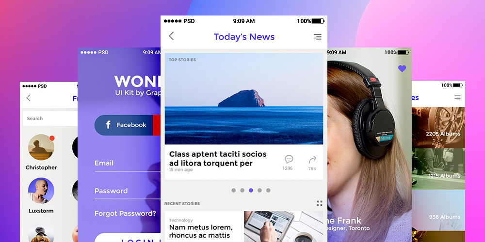 免费多用途APP应用UI工具包Wonder下载
