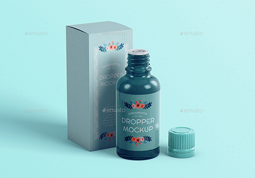 欧式小瓶装外观PSD样机模板