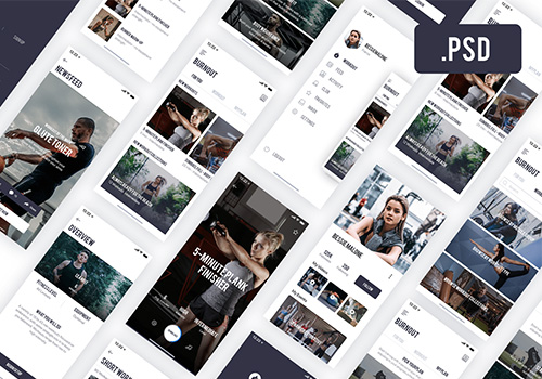 健身管理移动应用程序 Burnout Fitness App