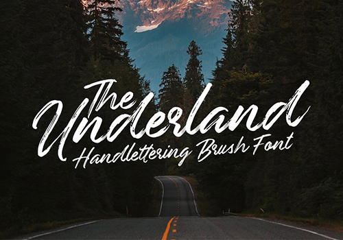 粗糙的手写英文字体 Underland Script