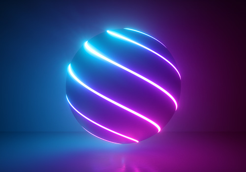 3D虚拟现实抽象迷幻霓虹灯背景超清素材打包下载