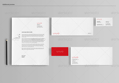 高质量文具办公用品包装品牌PSD贴图样机模型下载