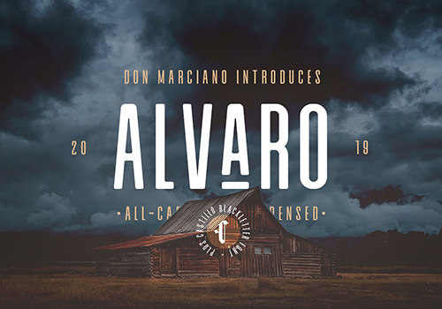 力量型英文字体 Alvaro Condensed 下载