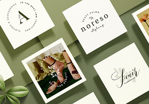 植物花卉品牌元素LOGO合集包 Botanical Logo Kit