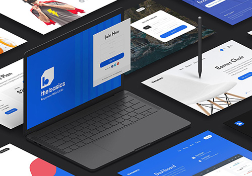 简约大气网页Web UI工具包 The Basics Web UI Kit