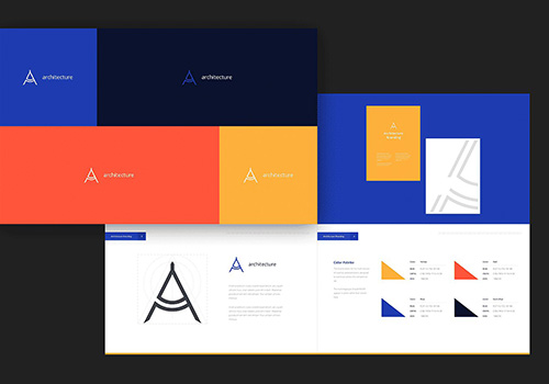 logo展示品牌VI提案模板 Branding Book & Style Guide Template