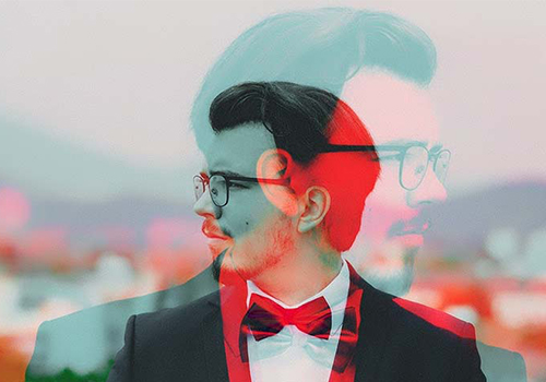 双重曝光效果样机模板（含多种样式）