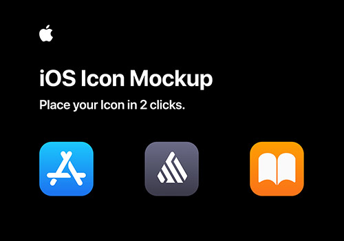 苹果APP图标iOS样机模板素材 iOS Template Icon Mockup
