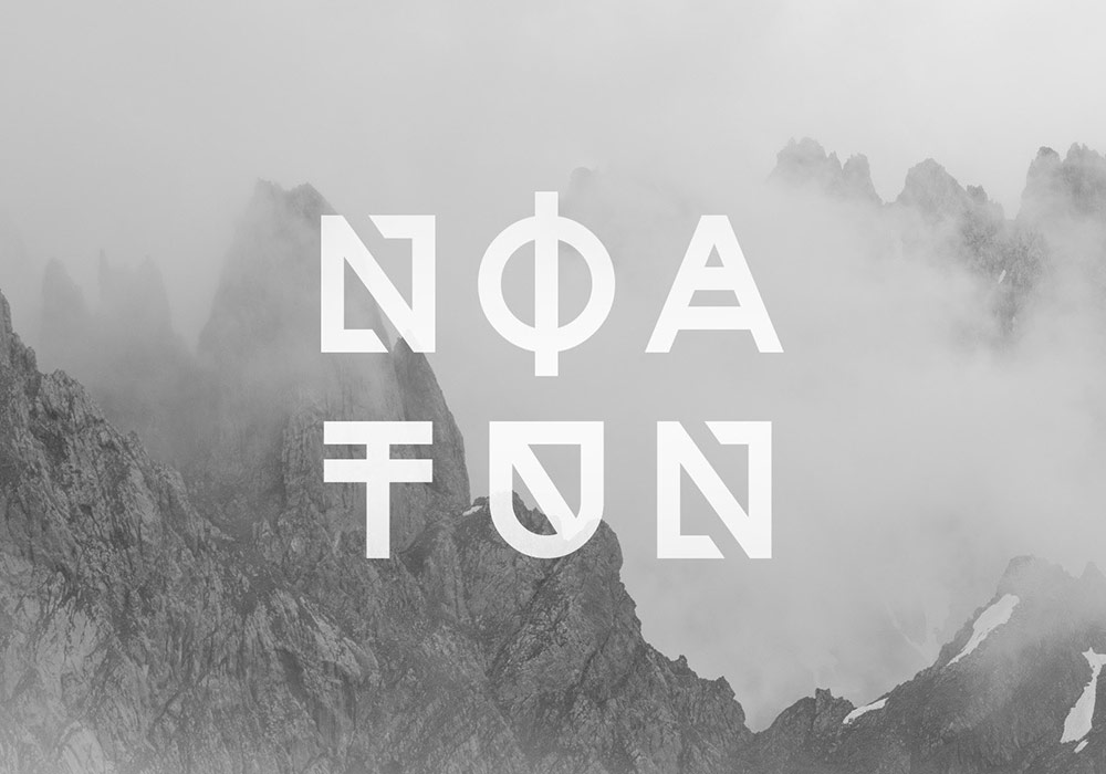 图形样式英文字体Noatun Typefac（含2种字体样式）