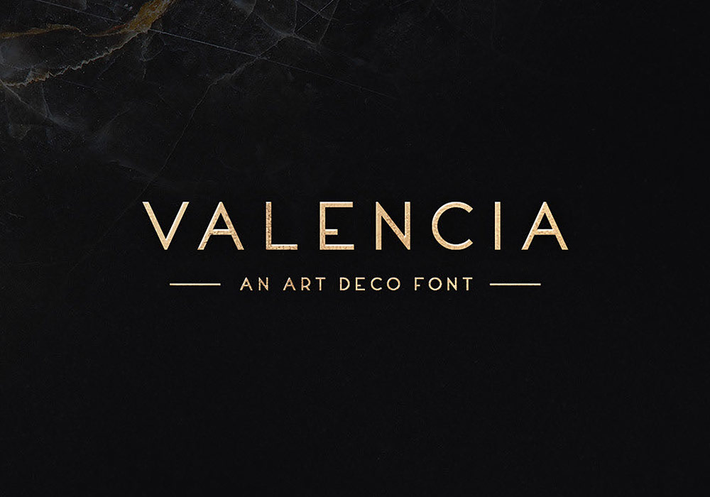 时尚英文字体Valencia Typeface下载