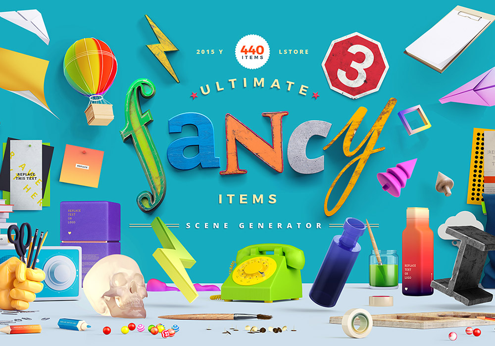 设计创意项目场景生成器 Fancy Items Scene Generator
