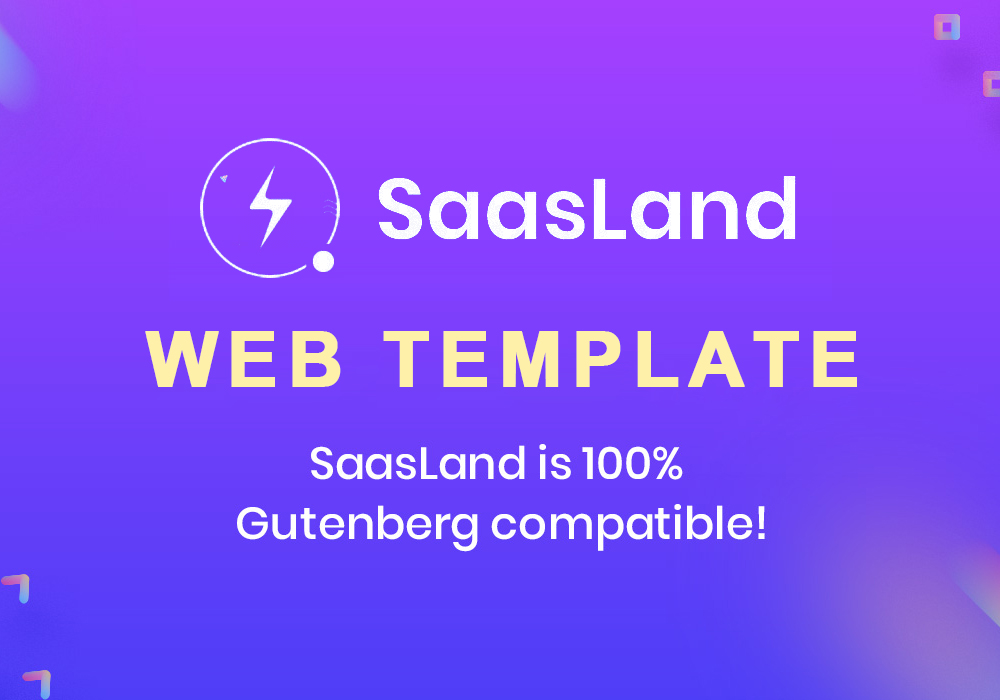 多用途网站启动项目网页设计PSD模板 SaasLand
