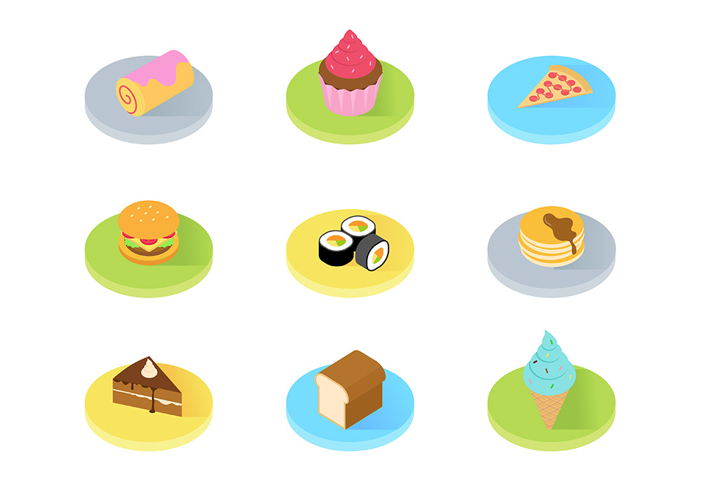 63个真实3D效果Ai矢量图标合集