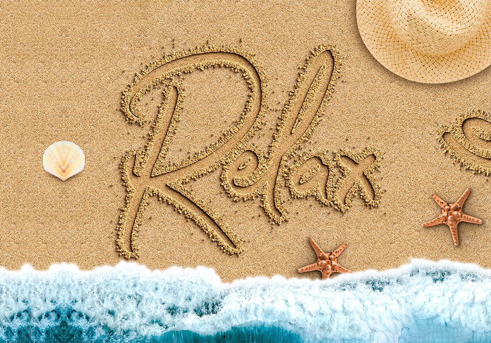 夏日沙滩文字效果PS动作 Sand Text Photoshop Action
