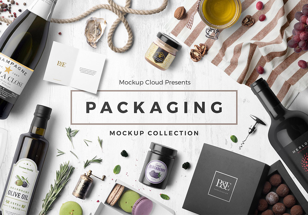 精品场景包装样机系列 Packaging Mockup Collection