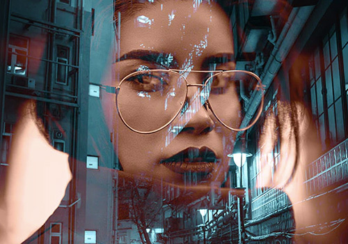 彩色双曝光效果PS动作 Double Exposure Photoshop Action