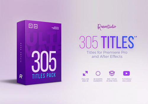 305个Premiere Pro和After Effects的终极包