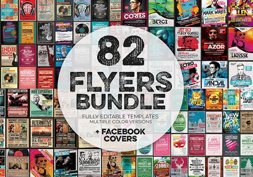 82个社交海报模板 82+Flyer Templates+Facebook Covers