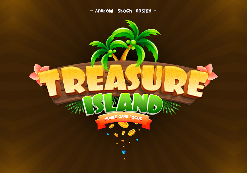 卡通游戏名称文字效果样机 Game Titles Text Effects