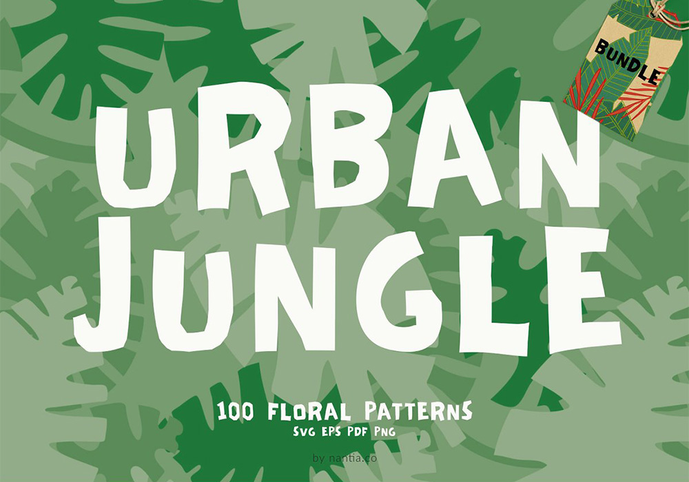 100套城市丛林图案套装 Urban Jungle 100 Patterns Bundle