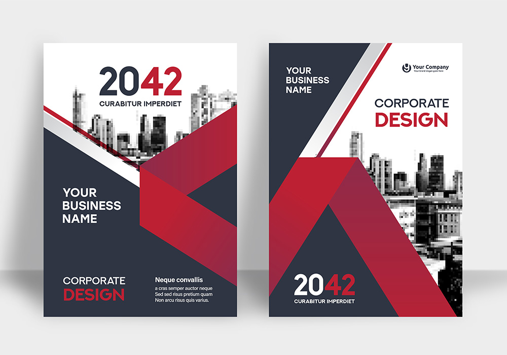 多样的公司业务传单矢量模板集合