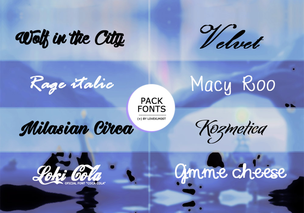 64种英文字体集合 Fonts Collection