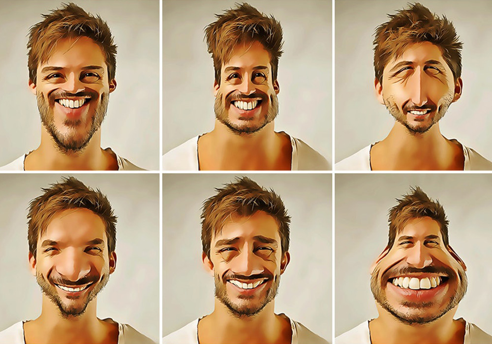 漫画脸PS动作 Caricature Face Photoshop Action