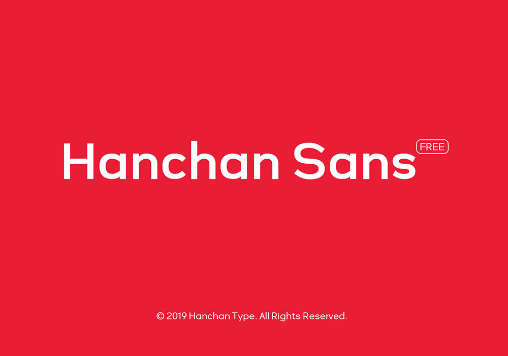 Hanchan Sans-免费可商用英文字体下载（5字重）