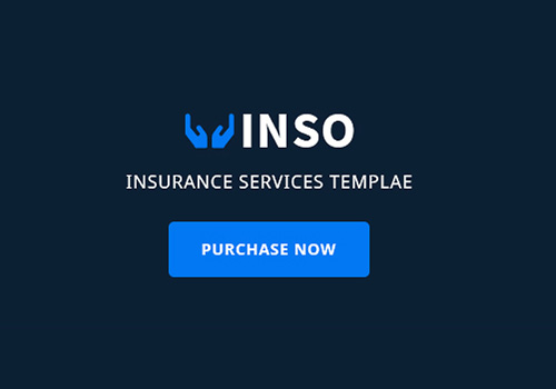 金融保险业务PSD网页模板 Vinso