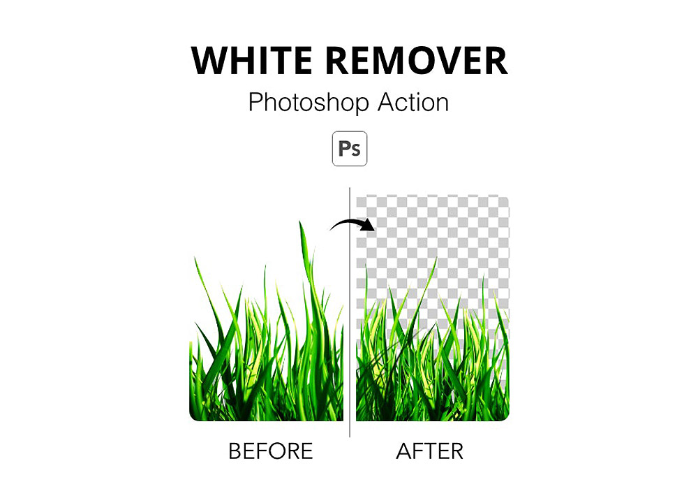 一键去除白色背景Photoshop插件 White Background Remover