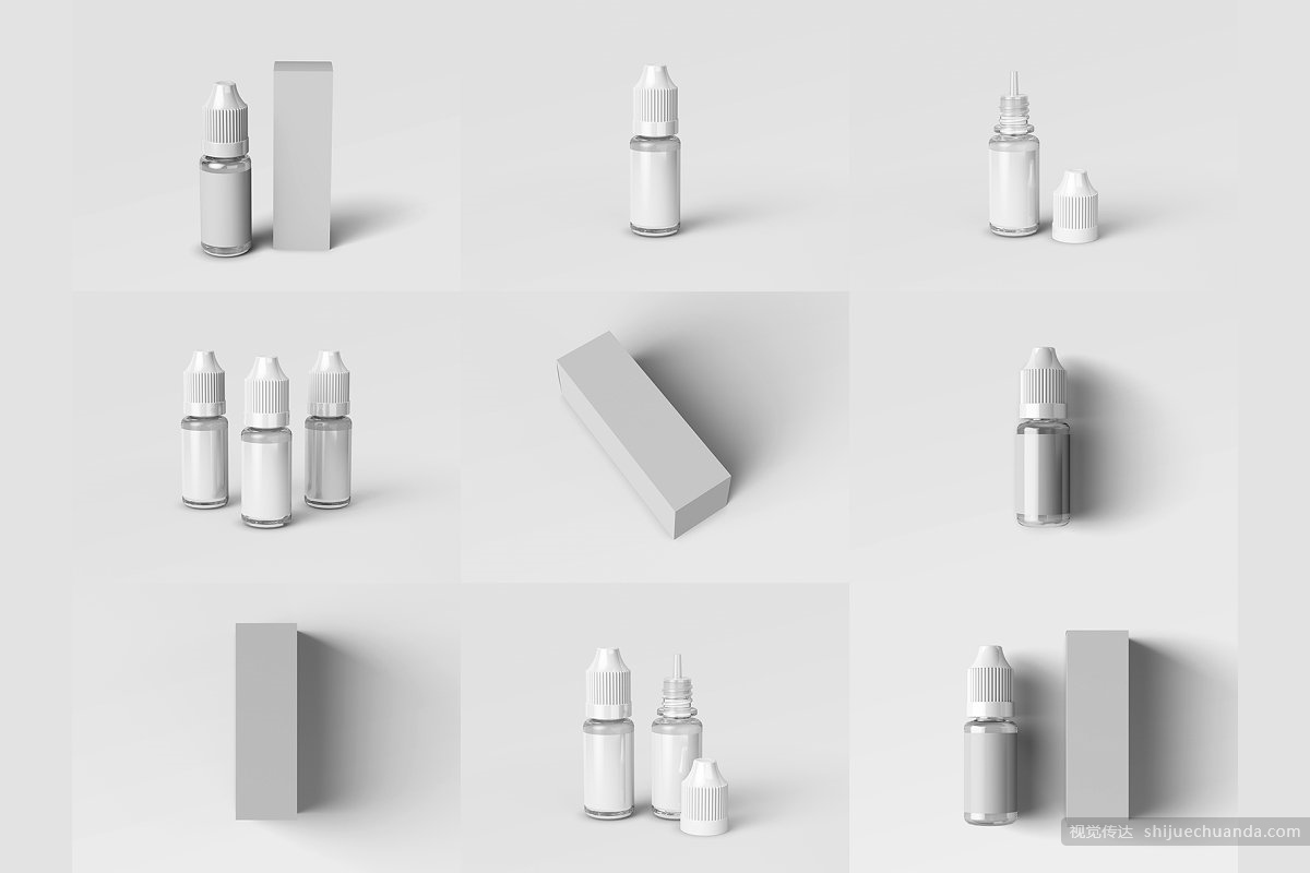 滴管瓶模型样机 Vape Dropper Bottle MockUp