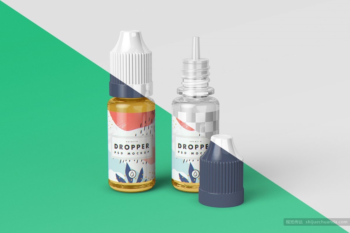 滴管瓶模型样机 Vape Dropper Bottle MockUp