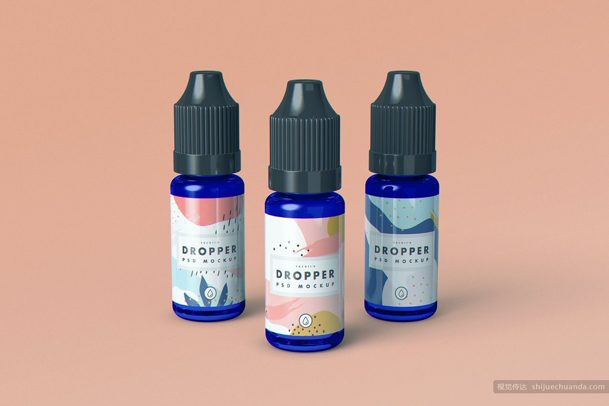 滴管瓶模型样机 Vape Dropper Bottle MockUp