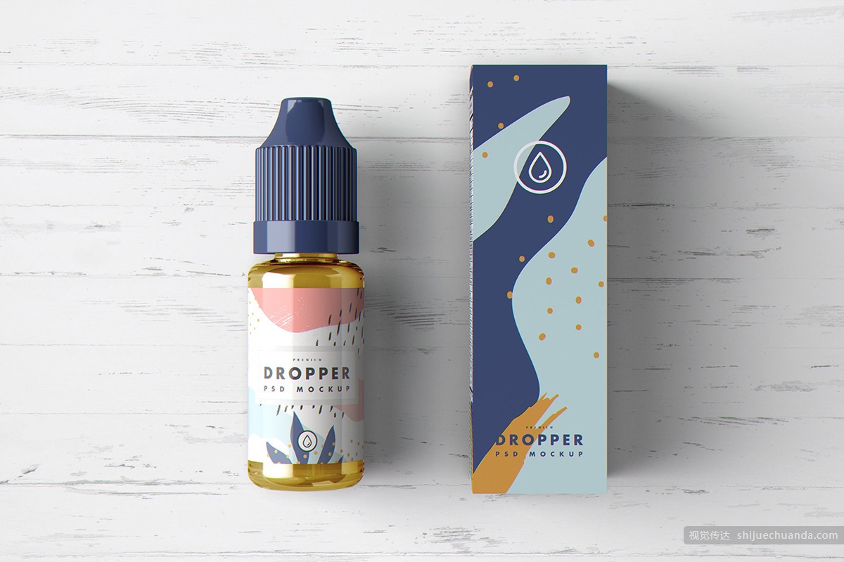 滴管瓶模型样机 Vape Dropper Bottle MockUp