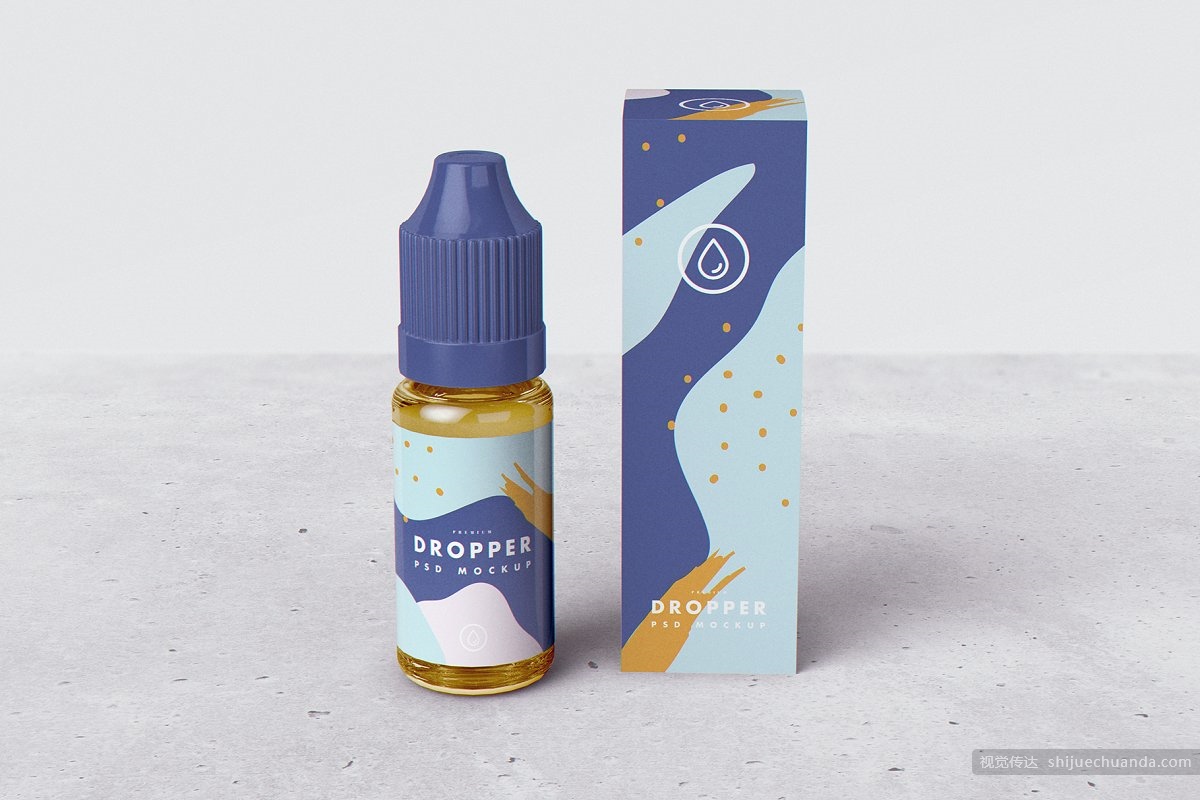 滴管瓶模型样机 Vape Dropper Bottle MockUp