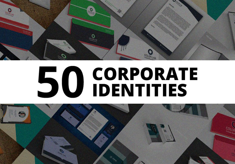 50套企业VI标识包 Corporate Identities Bundle