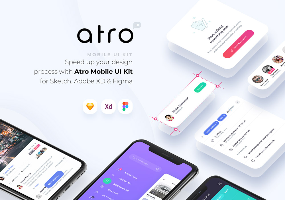 100多种移动UI组件 Atro Mobile UI Kit