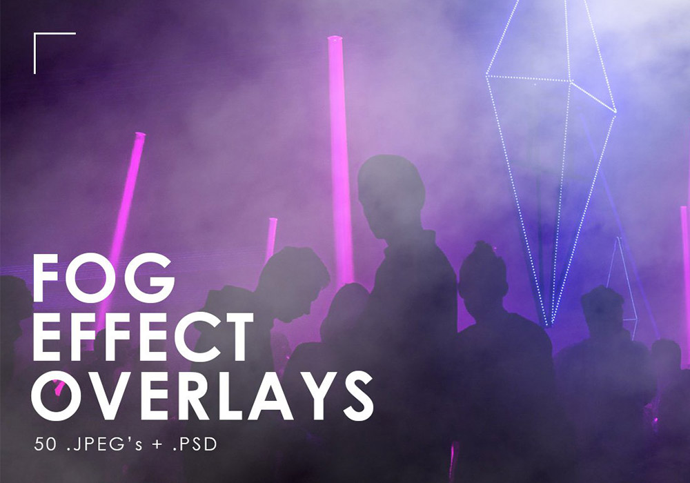 逼真的雾效果叠加层 Fog Effect Overlays