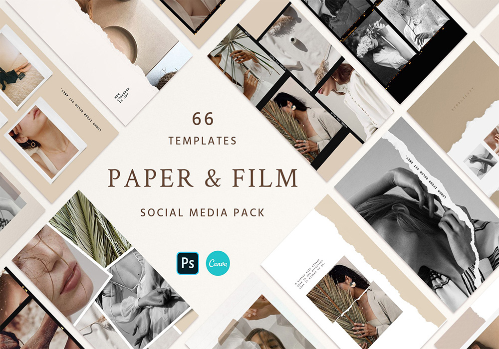 网络推广社交工具包 Paper and Film Social Kit