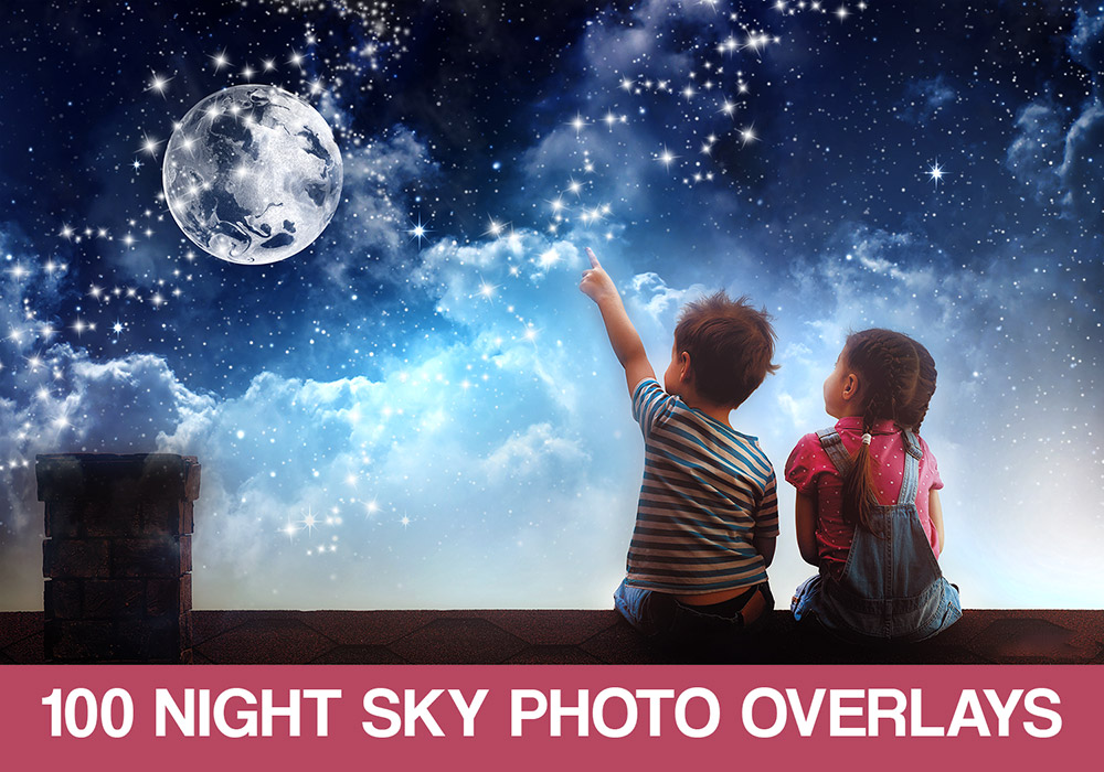 100张真实夜空叠加层 Night Sky overlays