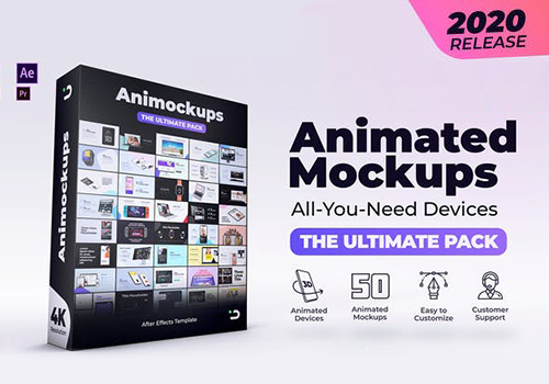 电子设备动画样机终极包 Animated Mockups Ultimate Pack
