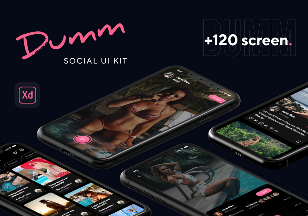 网络社交UI套件 Dumm Social UI Kit