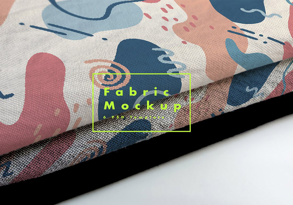 纺织物品样机模板 Fabric Mockups Bundle