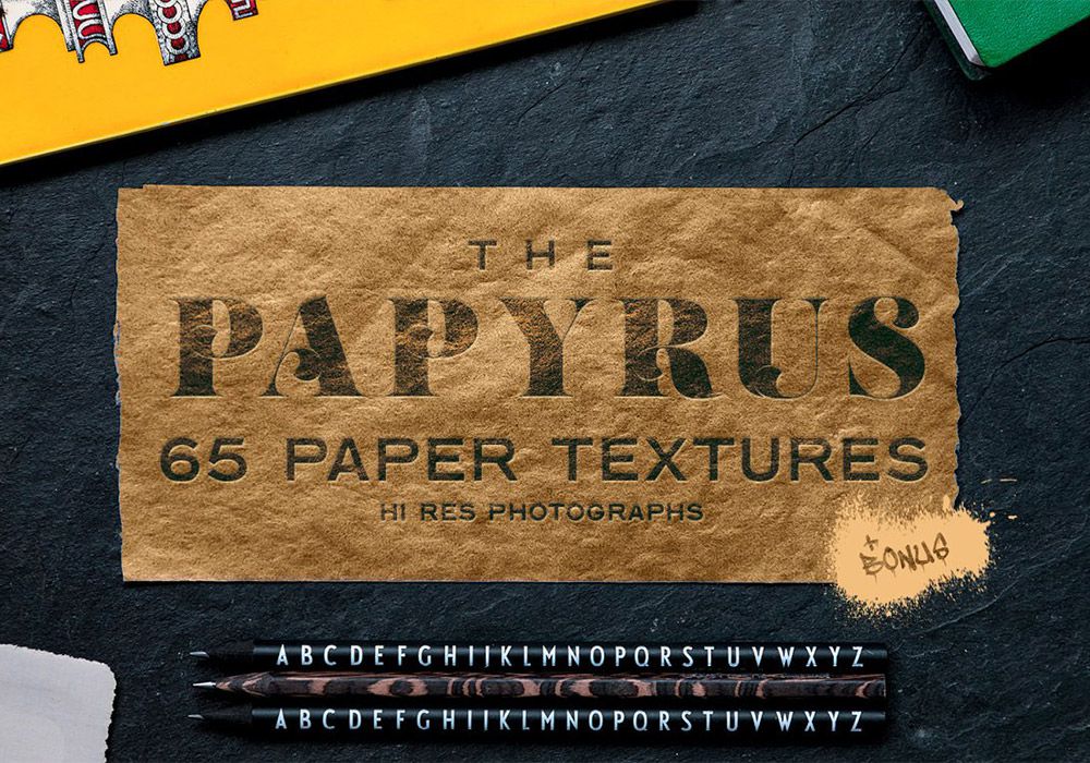 复古绘画莎草纸张纹理背景素材  65 Paper Textures