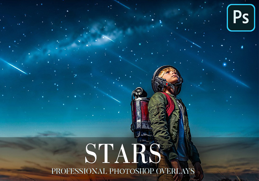 星空Photoshop照片覆盖层