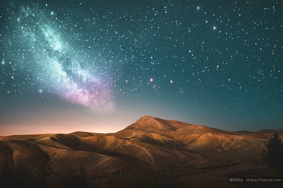 星空Photoshop照片覆盖层